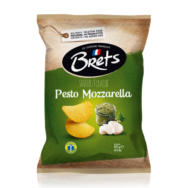 Brets Chips Pesto Mozzarella 125g