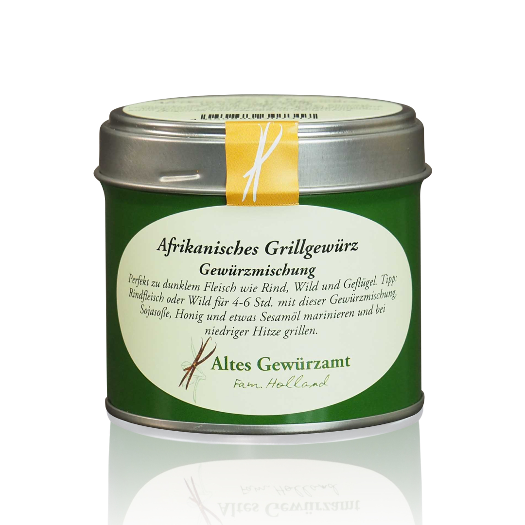 Altes Gewürzamt Afrikanisches Grillgewürz Dose Produktbild Altes Gewürzamt Afrikanisches Grillgewürz Dose