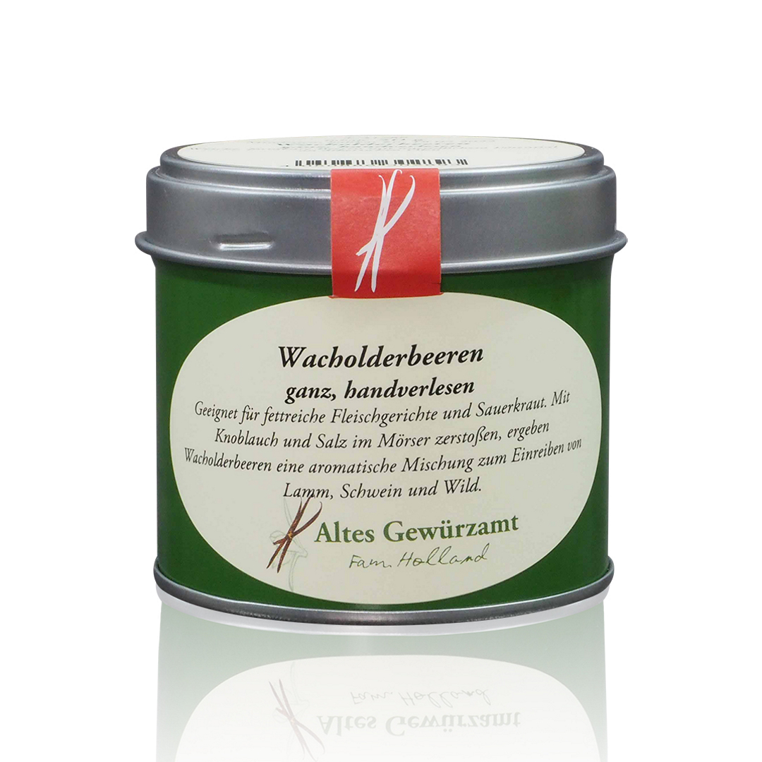 Altes Gewürzamt Wacholderbeeren Ganz Dose Produktbild Altes Gewürzamt Wacholderbeeren Ganz Dose