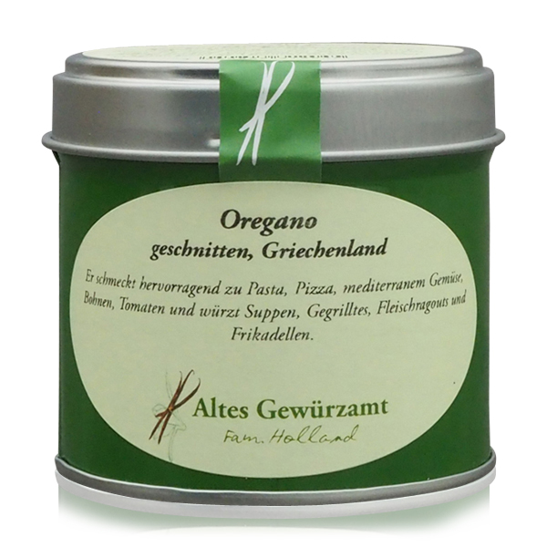 Altes Gewürzamt Oregano geschnitten Altes Gewürzamt Oregano geschnitten