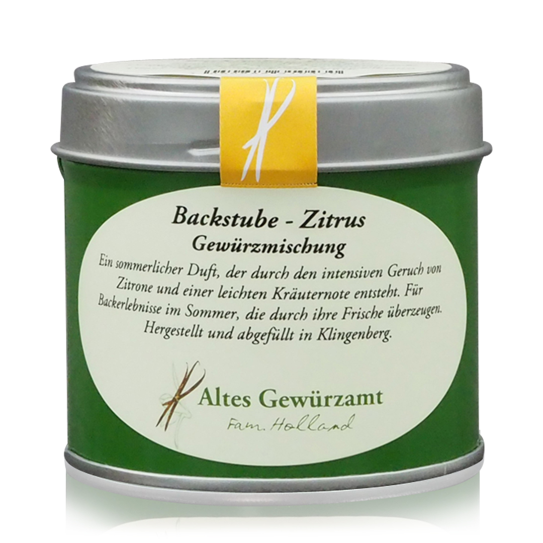 Produktbild Altes Gewürzamt Backstube Zitrus Dose