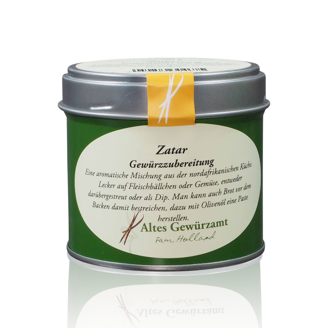 Altes Gewürzamt Zatar Orientalische Gewürzmischung Dose Produktbild Altes Gewürzamt Zatar Orientalische Gewürzmischung Dose