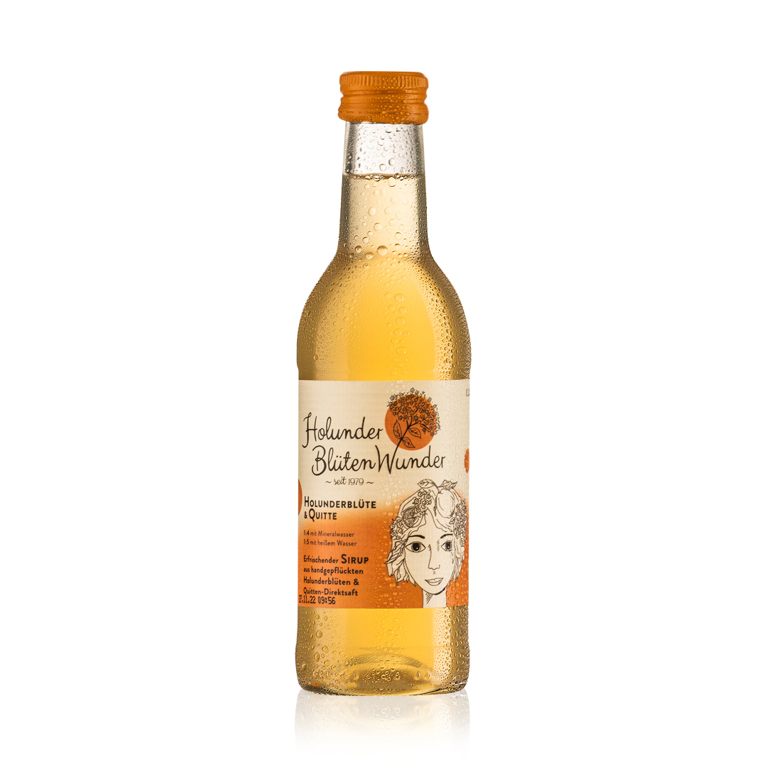 HolunderBlütenWunder & Quitte 25 cl Flasche