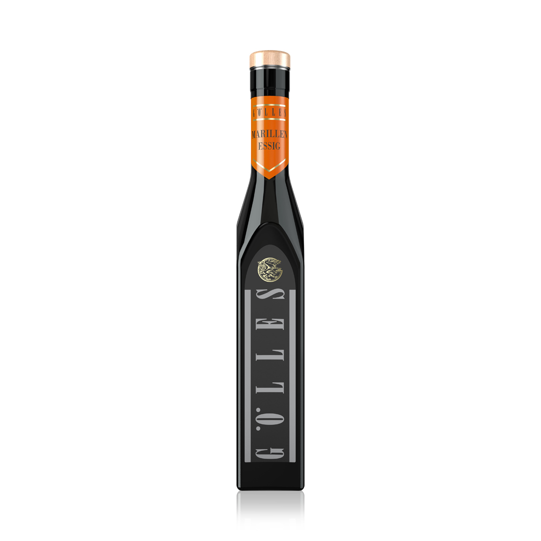 goelles-marillen_essig_250ml-1080sq Flasche Gölles Marillen Essig 250 ml – fruchtiger Aprikosenessig mit feiner Säure.