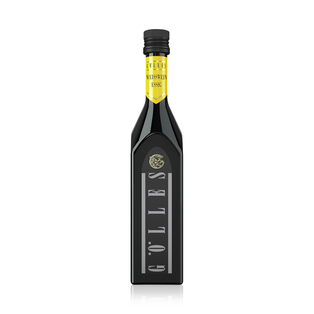 goelles-weisswein_essig_500ml-1080sq Flasche Gölles Weißwein Essig 500 ml – aromatischer Essig aus frischem Weißwein.