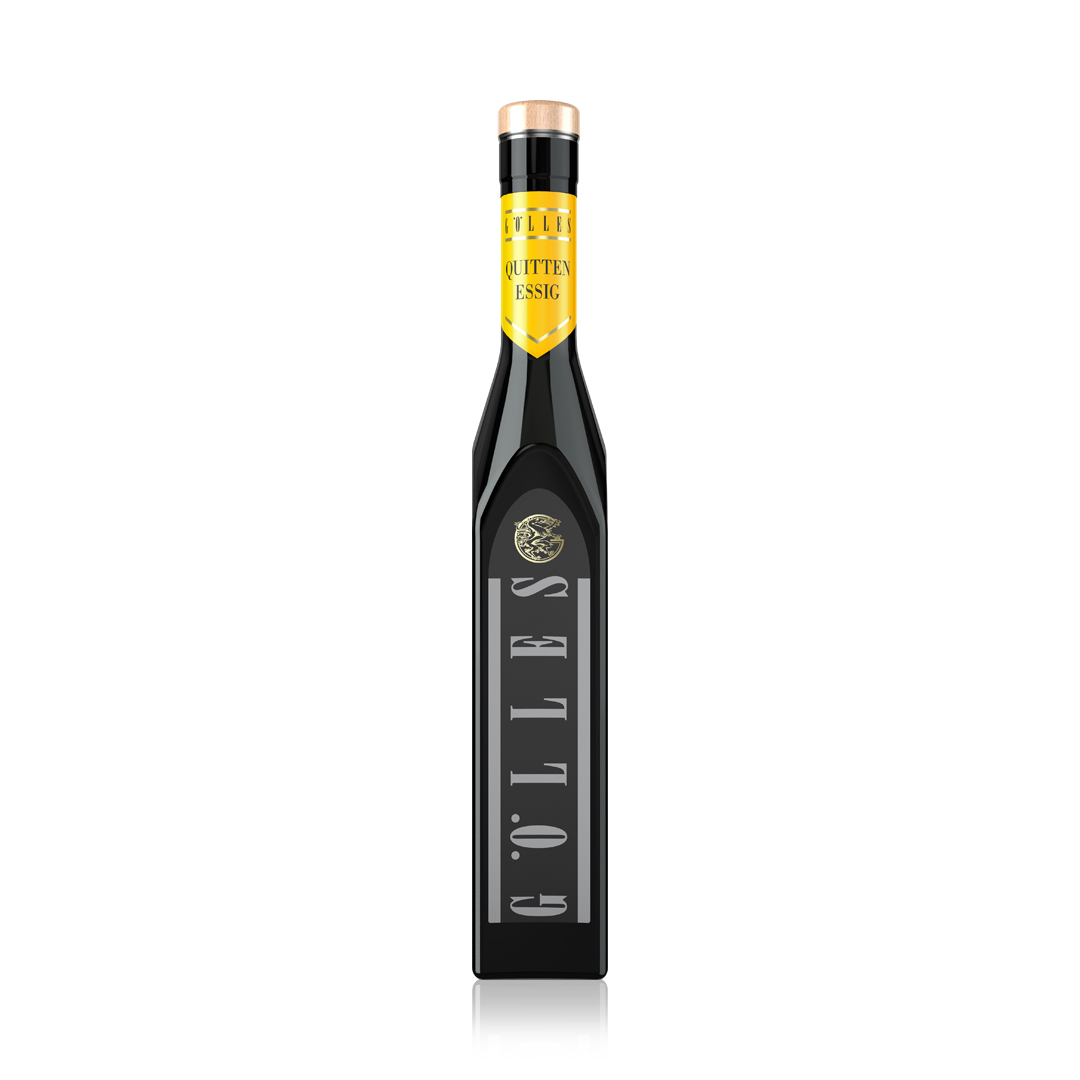 goelles-quitten_essig_250ml-1080sq Flasche Gölles Quitten Essig 250 ml – fruchtiger Essig aus goldgelben Quitten.
