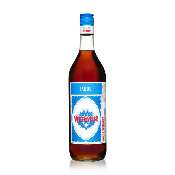 Faude Feine Brände Wermut 16% 1 l Flasche Produktbild einer Flasche Faude Feine Brände Wermut 16% 1 l vor weißem Hintergrund