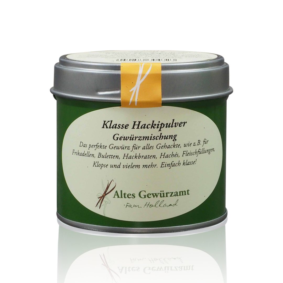 Altes Gewürzamt Klasse Hackipulver Dose Produktbild Altes Gewürzamt Klasse Hackipulver Dose