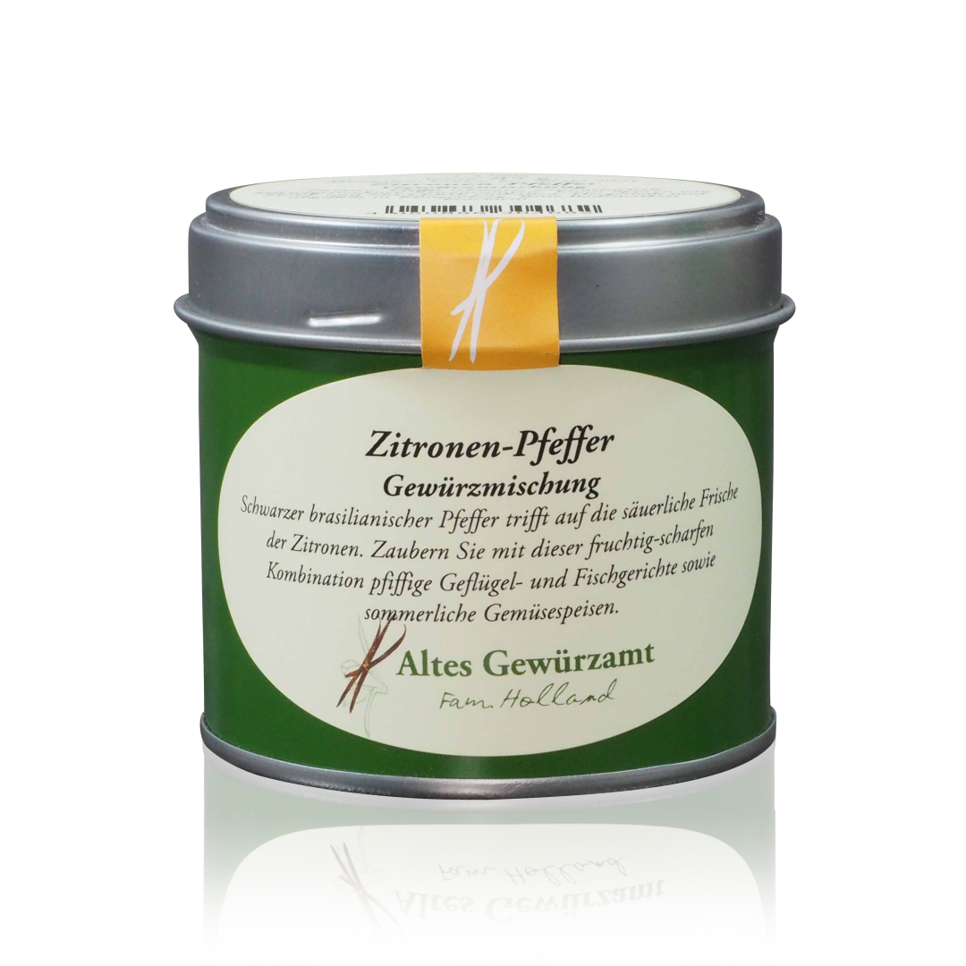 Altes Gewürzamt Zitronen Pfeffer Dose Produktbild Altes Gewürzamt Zitronen Pfeffer Dose