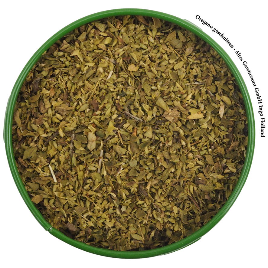 Altes Gewürzamt Oregano geschnitten