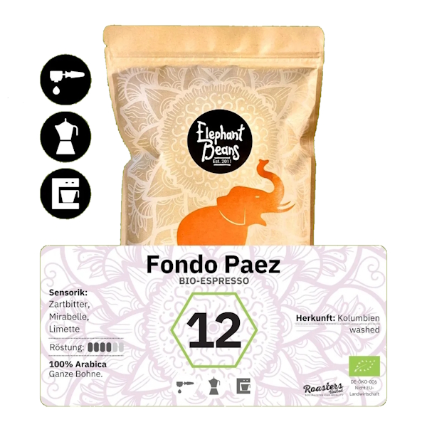 #12 Fondo Paez Espresso Kolumbien 500 g