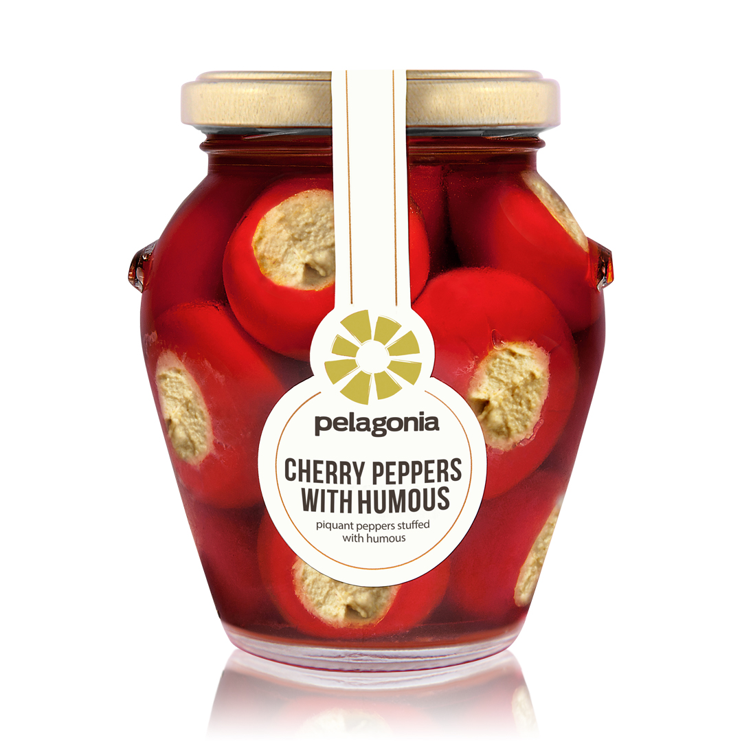 Cherry Peppers mit Hummus