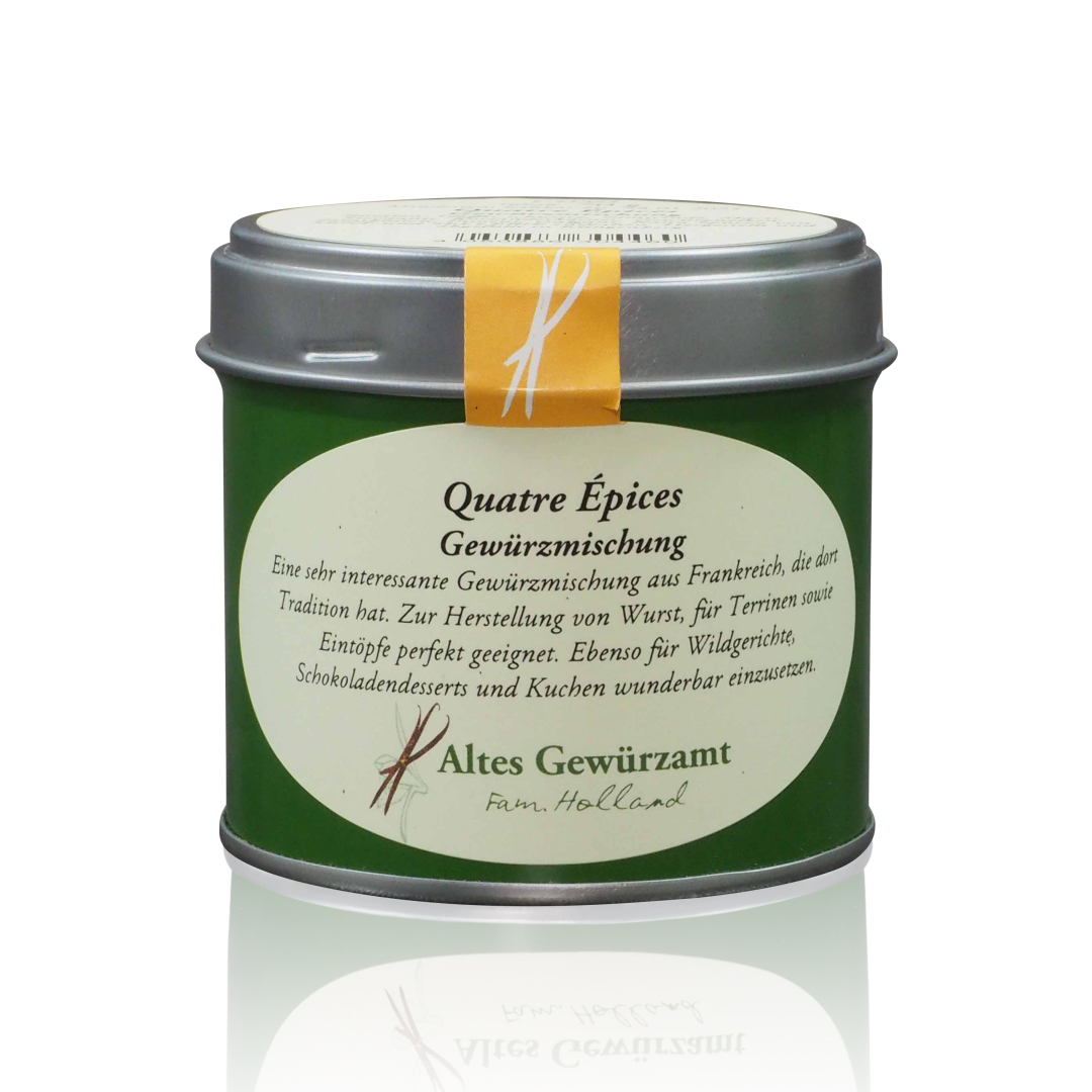 Altes Gewürzamt Quatre Epices Dose Produktbild Altes Gewürzamt Quatre Epices Dose