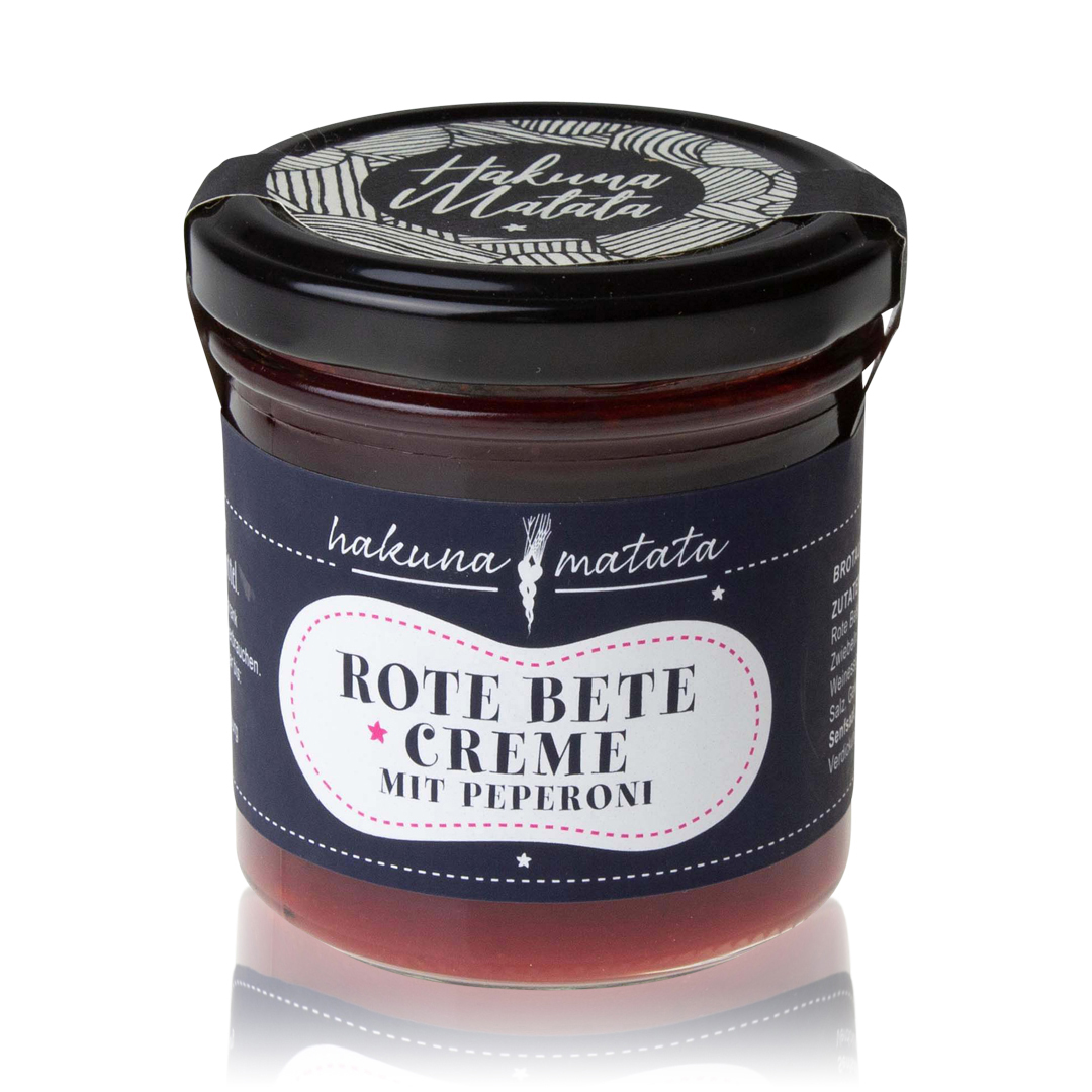 Rote Bete Creme mit Peperoni - 150 g Glas