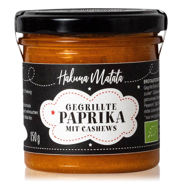 Gegrillte Paprika-Creme mit Cashewnüssen