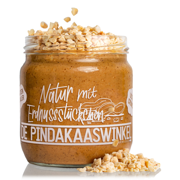 Pindakaaswinkel Natur mit Erdnussstückchen 420 ml
