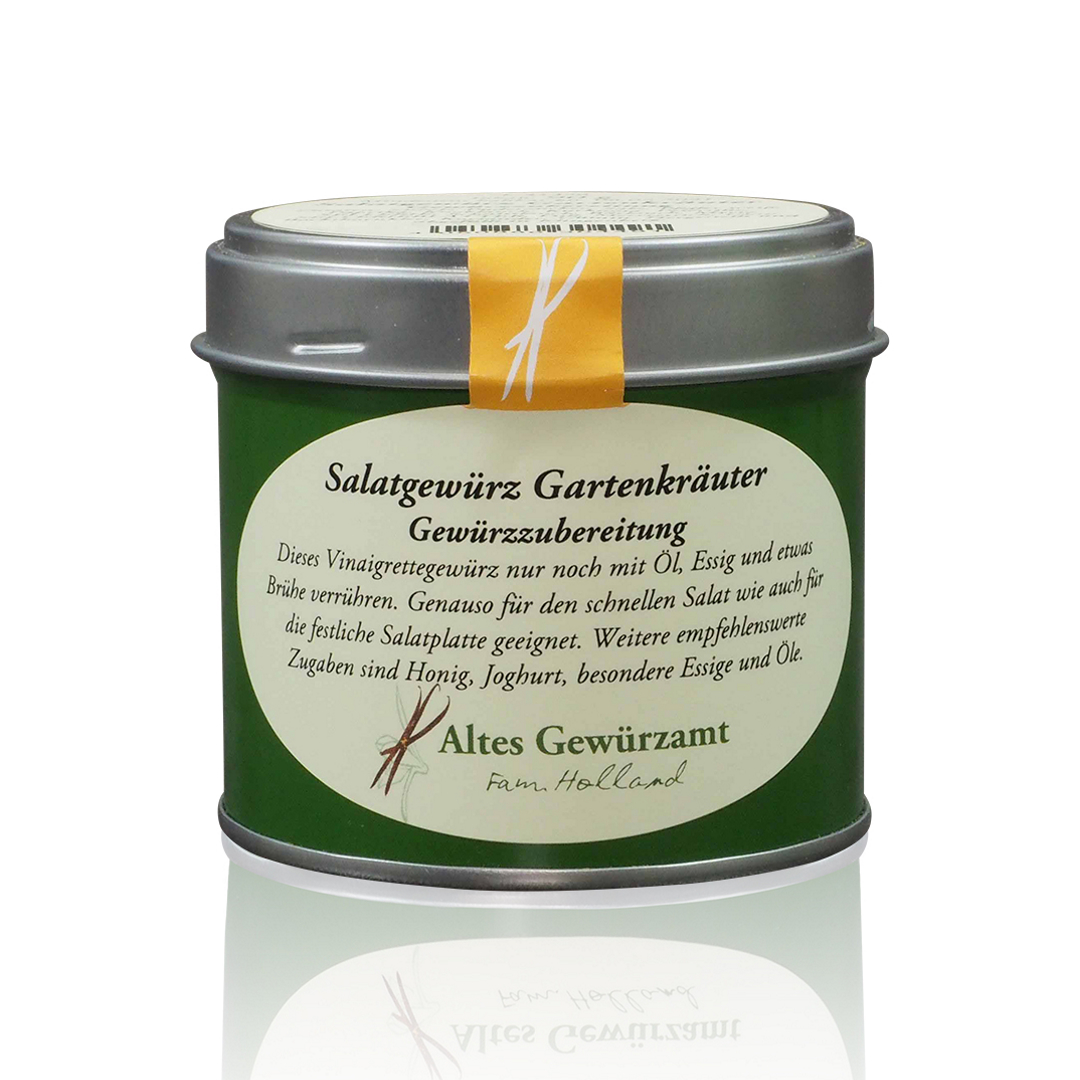Altes Gewürzamt Salatgewürz Gartenkräuter Dose Produktbild Altes Gewürzamt Salatgewürz Gartenkräuter Dose