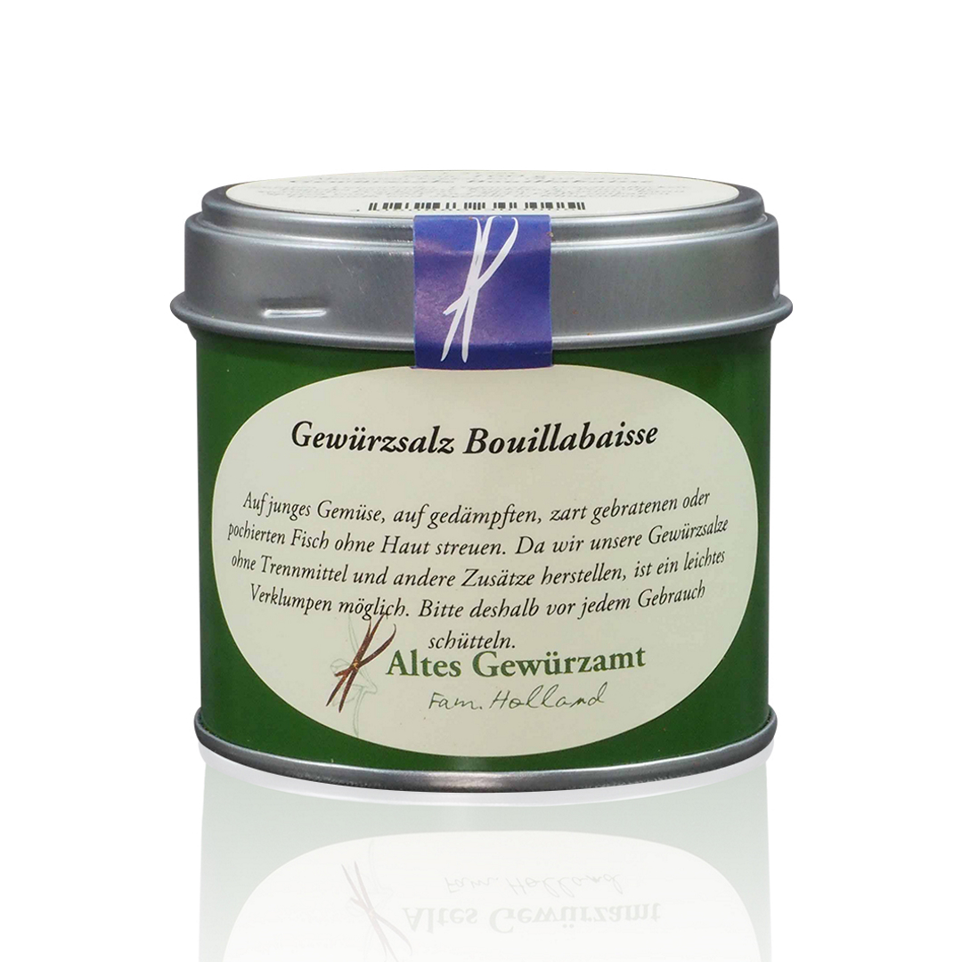 Altes Gewürzamt Gewürzsalz Bouillabaisse Dose Produktbild Altes Gewürzamt Gewürzsalz Bouillabaisse Dose