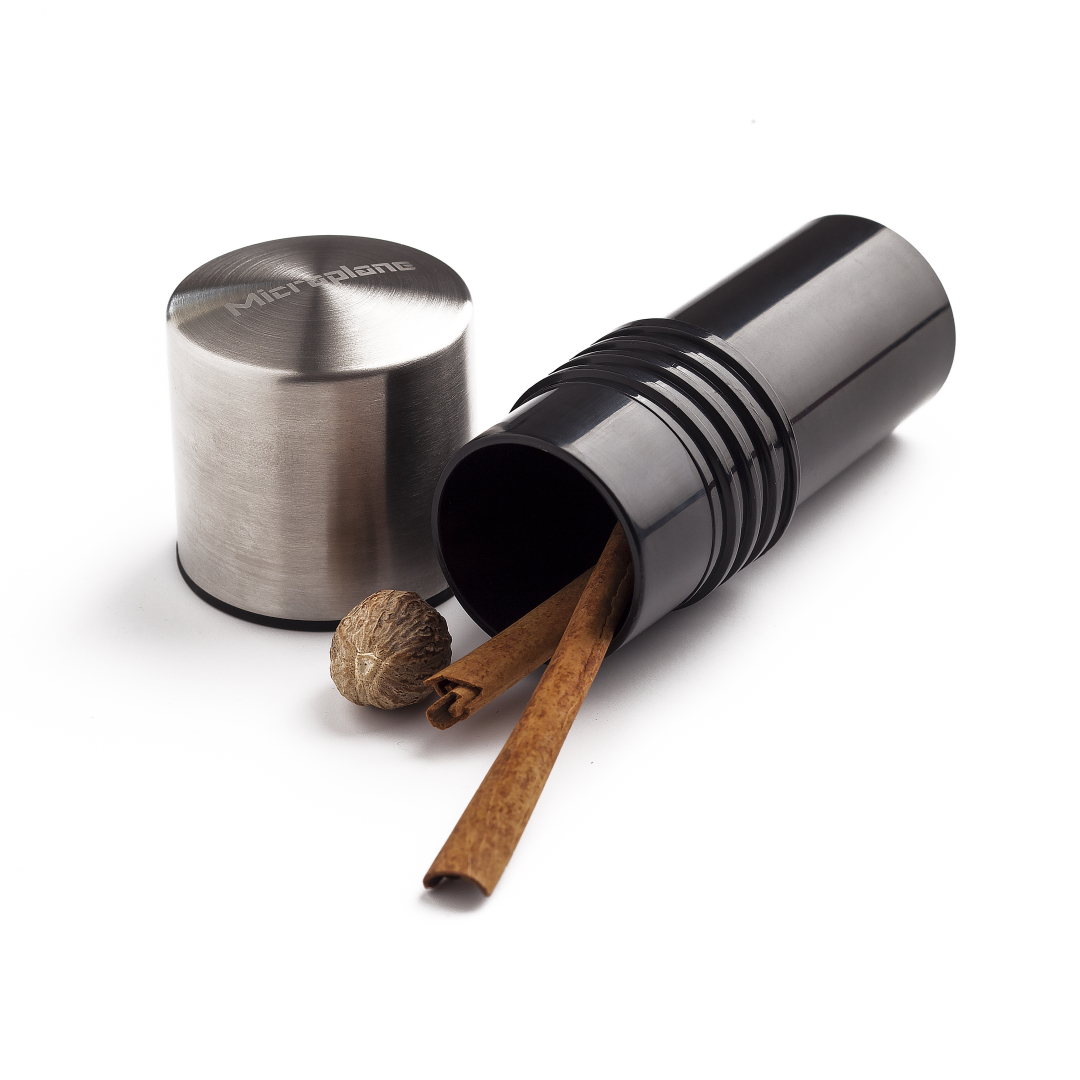 microplane-spice_mill_steel_storage-1080sq Microplane Gewürzmühle 2in1 Edelstahl Vorrat
