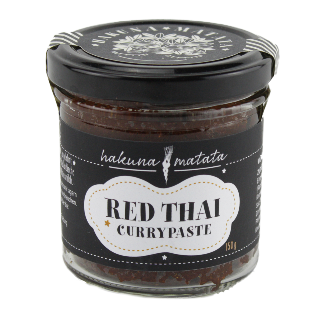 Red Thai Rote Currypaste scharf 150 g Glas