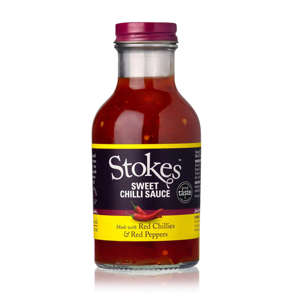 Stokes Sweet Chilli Sauce 259 ml Flasche Produktbild einer Flasche Stokes Sweet Chilli Sauce 259 ml vor weißem Hintergrund
