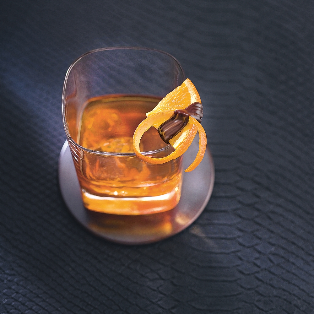 Edelbitter Whisky-Orange gefüllt