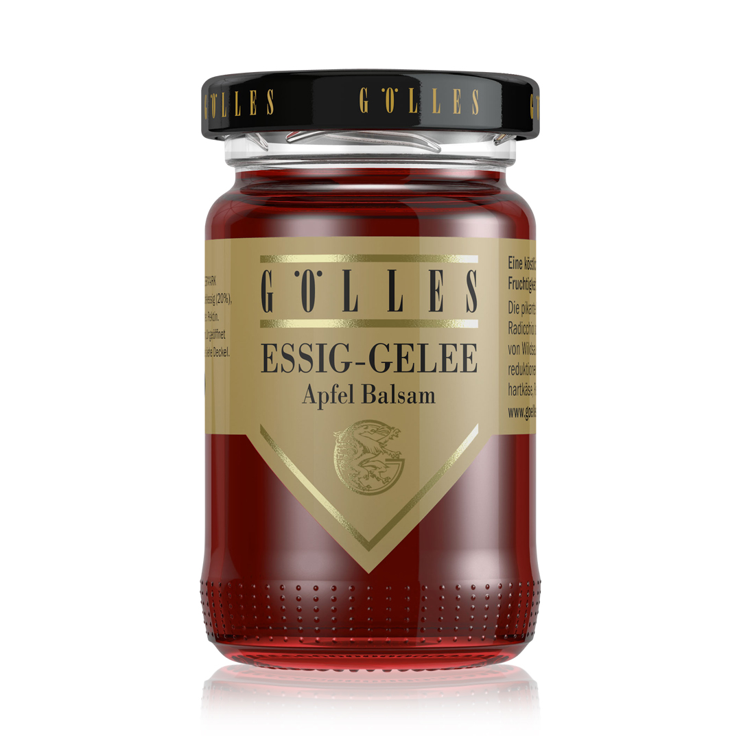 goelles-apfel_balsamessig_gelee_105g-1080sq Essig Gelee Apfel-Balsam 105 g Glas