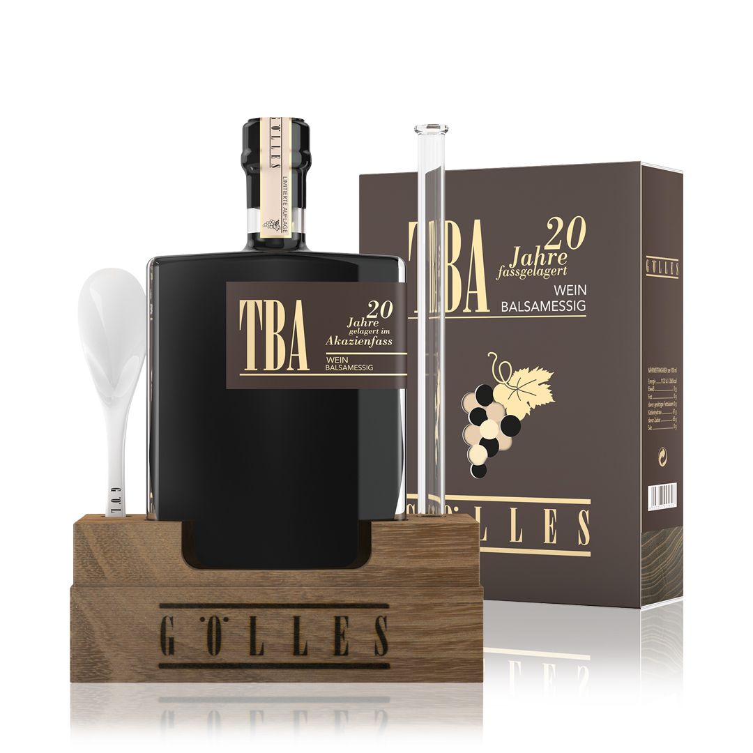 goelles-tba_balsamessig_akazienfass-1080sq Flasche Gölles TBA Balsamessig Akazienfass – edler Balsamessig mit Fassreifung in Akazienholz.