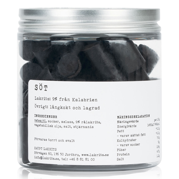 Haupt Lakrits SÖT Süßlakritze 150 g